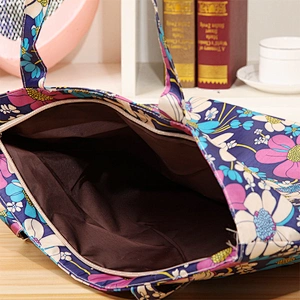 High quality portable large decorative nylon foldable shopping bag with zipper