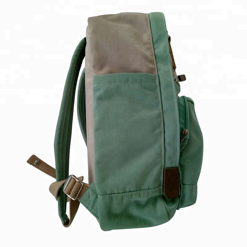 China manufacture women daily travel canvas backpack girl school rucksack