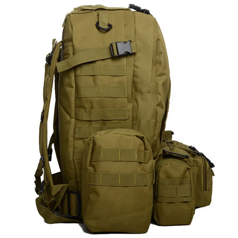 Outdoor travel hiking backpack camouflage trekking tactical combination backpack
