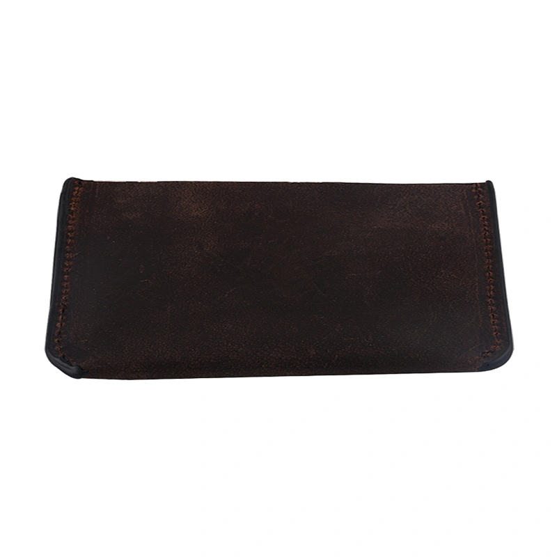 High-quality men's genuine leather short vintage wallet