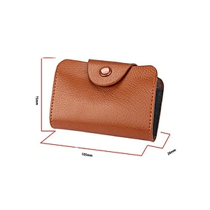 Best Selling Handmade Real Leather Multi C/C Slots Gusset Design Credit Card Holder Wallet