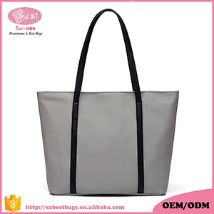Best Tote bag for Women Leather Nylon Shoulder Bag Large Capacity Work fit 15.6 inch Female Handbags Fashion