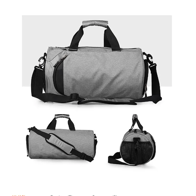 Wholesale custom mens ladies small waterproof washable gym duffle bag with shoe compartment