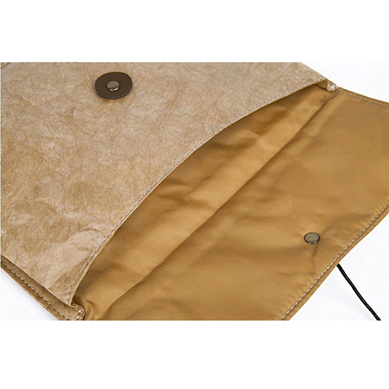 Tyvek Paper Foam Nylon Lining Notebook Kraft Paper File Bag Small Sized Document Wallet Bag