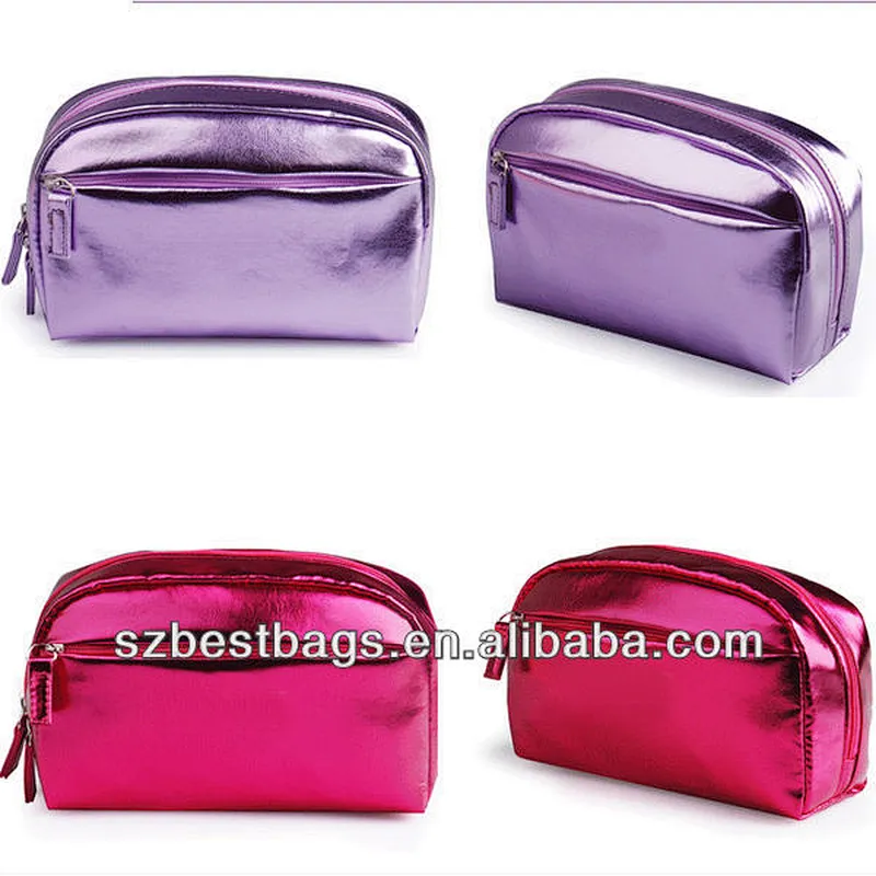 2019 Amazon Top Seller New Design Wash Bag PU Cosmetic Travel Makeup Bag with two zippers