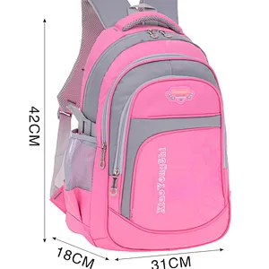 Fancy schoolbags children kids cheap nylon colorful school bag with cartoon pictures