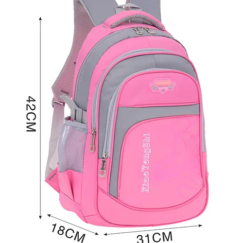 Fancy schoolbags children kids cheap nylon colorful school bag with cartoon pictures