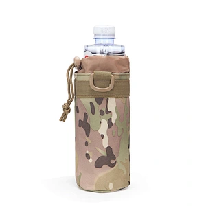 canvas Bottle Water Travel Military Kettle Bag Case Tactical Hunting Pouch MOLLE Camp