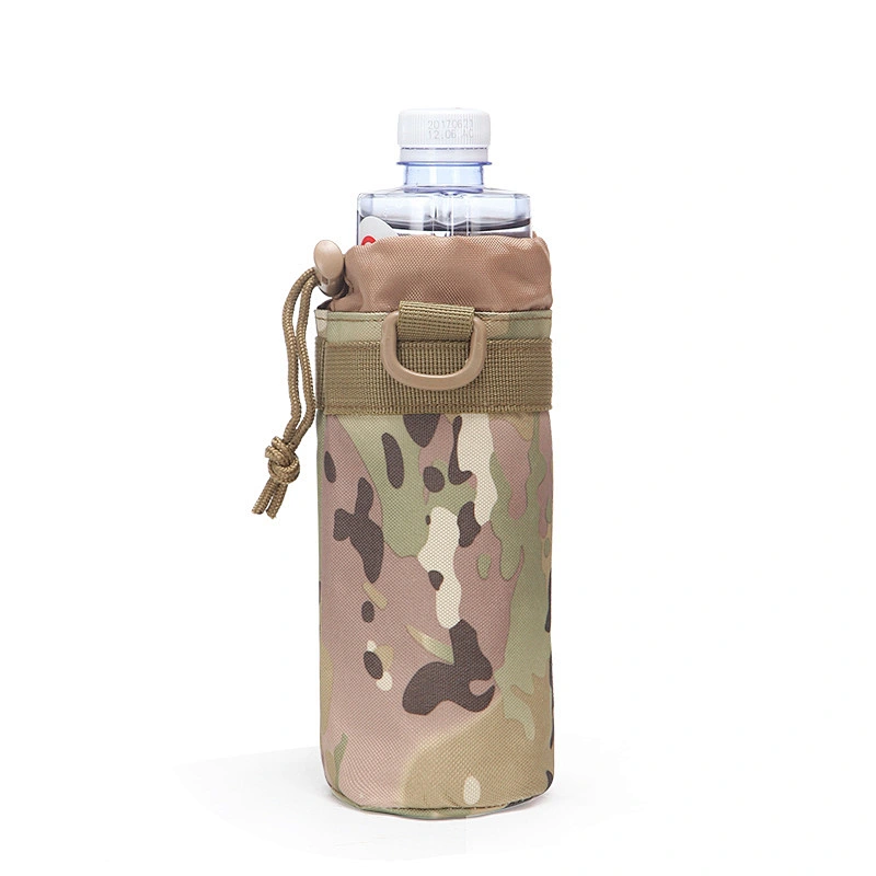 canvas Bottle Water Travel Military Kettle Bag Case Tactical Hunting Pouch MOLLE Camp