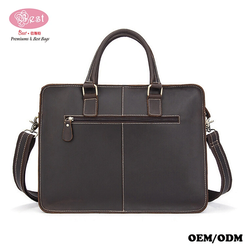 Hot Selling New Men's Handbag Briefcase Genuine Leather 14-inch Laptop Bags