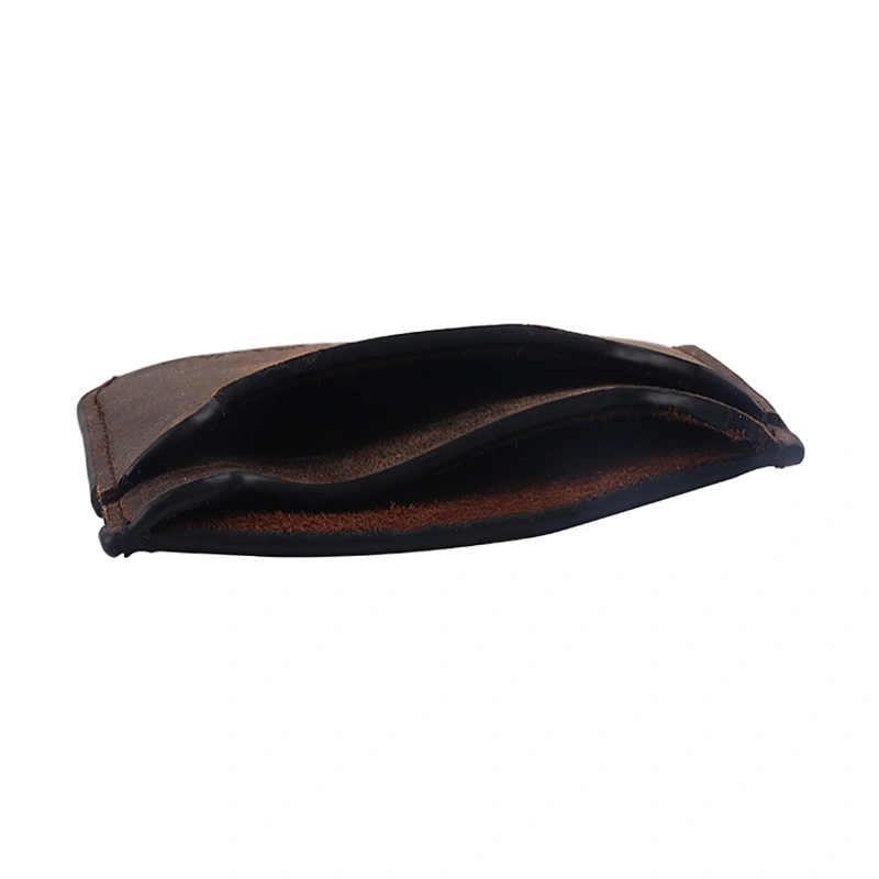 High-quality men's genuine leather short vintage wallet