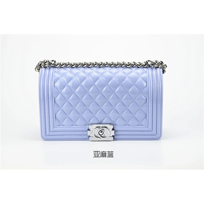 ladies korean style hand bag Women Fashion Silicon Jelly Crossbody Bag bolsas femininas Shoulder Bag with Chain