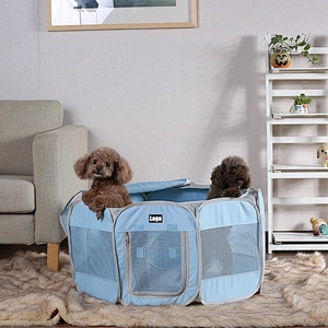 Folding portable indoor collapsible waterproof nylon mesh pet dog cat easy house play tent