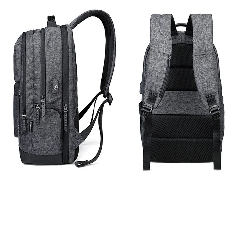 USB rechargeable anti-theft waterproof oxford cloth student backpack computer bag  business bag for outdoor sports or travel