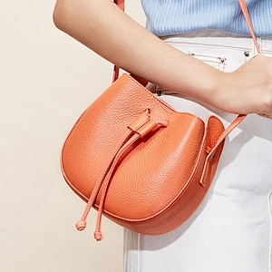 Ladies real Leather Shoulder Bag Cross Body New Saddle Metallic Trendy Handbag crossbody for women