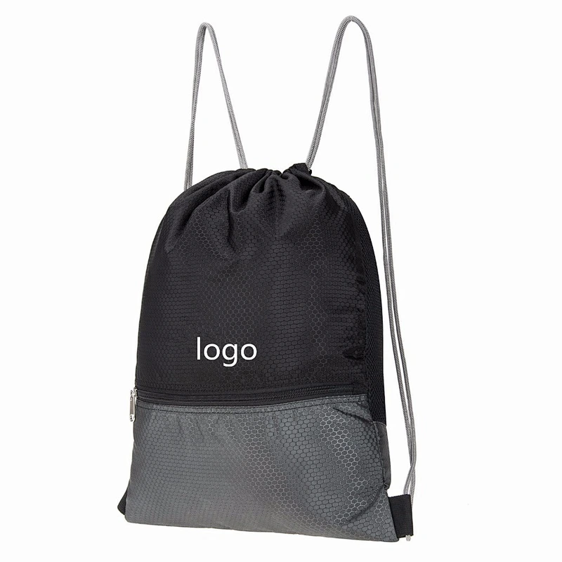 Summer new outdoor shoulder team sport bag mesh sport bag sport gym bag with shoes compartment