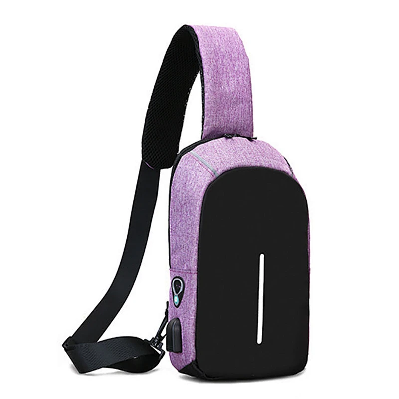 USB Charging Sling Bag Sling Backpack Cross Chest Bags for Men