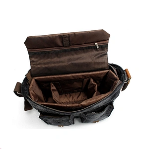 2018 Stylish Messenger Bags Canvas Leather Trim D/SLR Camera Bags Shoulder Bags