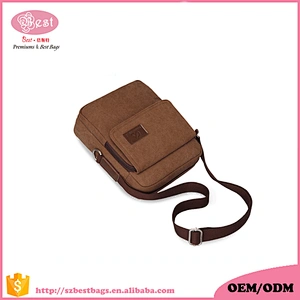 Hot sale Travel canvas pouch bag popular man canvas sling bag