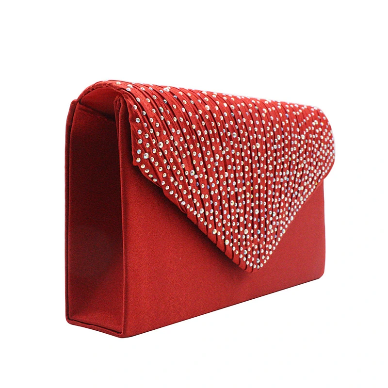 2020 Factory wholesale price fashion classic simple diamond encrusted envelope bag for party