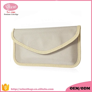 Wholesale black block signal mobile phone bag anti radiation pouches / case