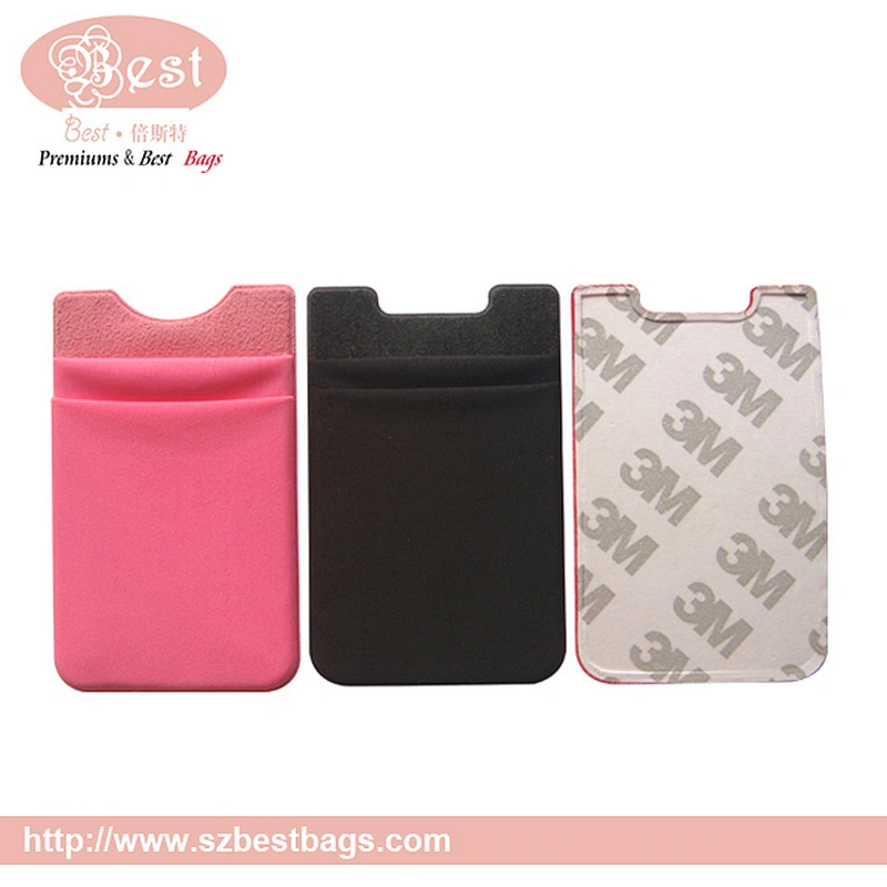 Back adhesive credit card pocket for cellphone