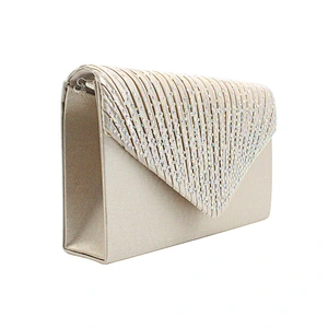 2020 High quality cheap price fashion classic simple diamond encrusted envelope silk bag for party