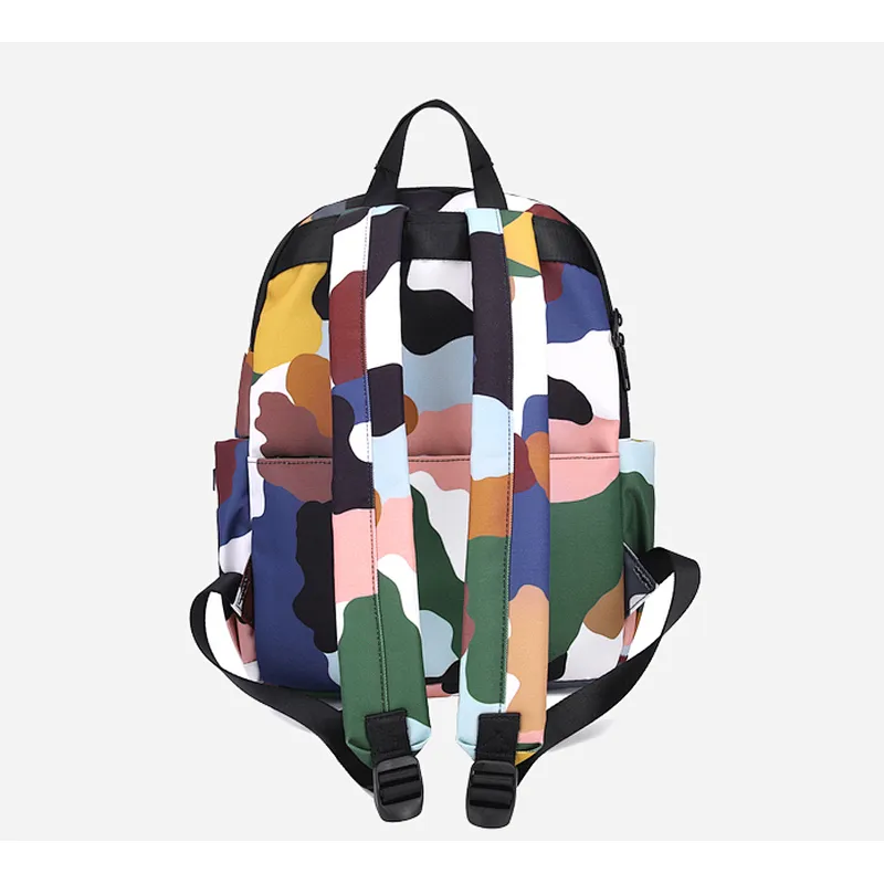 New 2019 Graffiti Printed Drawstring Backpack Hiking Shoulder Pack Simple Bundle Pocket