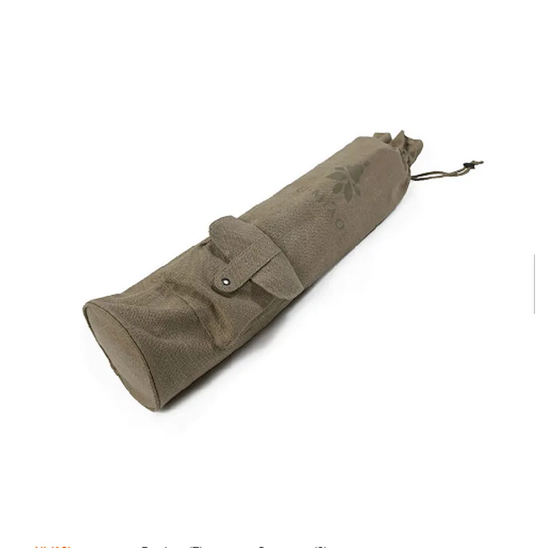 Wholesale eco friendly cotton canvas yoga mat carry tote bag with pockets