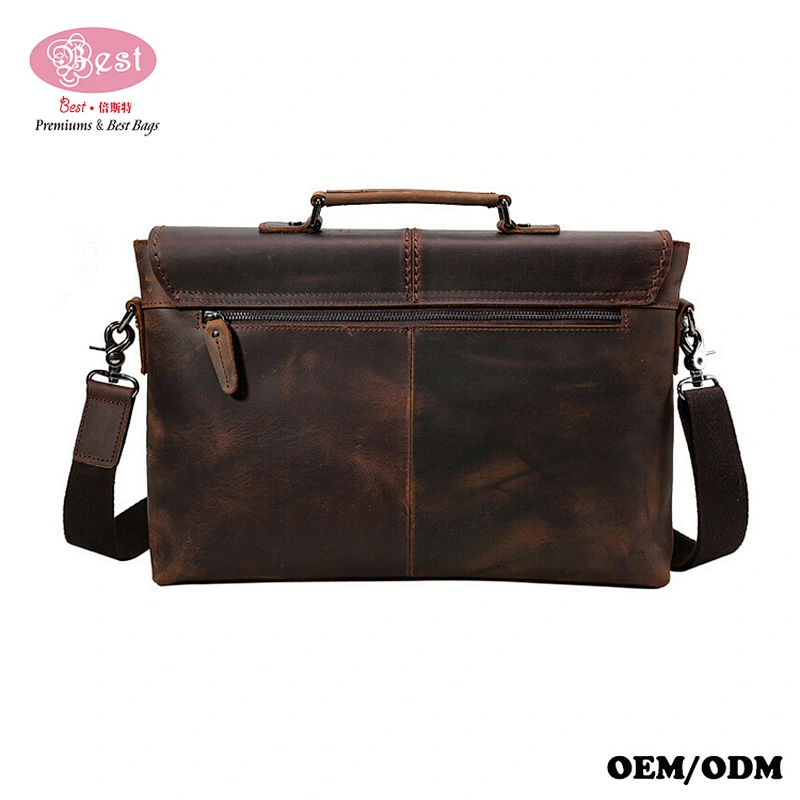 Men's Leather Crossbody Bag FOR Business i7 Laptop Bag