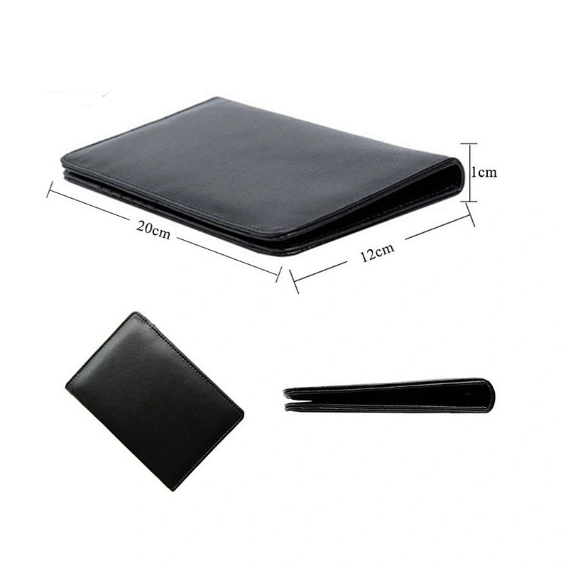 custom safe RFID blocking leather passport holder passport wallet