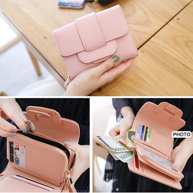 2020 Custom cheap practical high quality leather cardholder for women