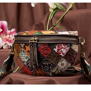Amazon seller new fashion vintage ethnic embossed crossbody bag for shopping or travel