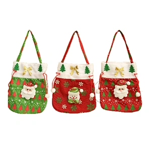 Promotional Gifts candy gift bag custom candy bag santa candy bag for girls