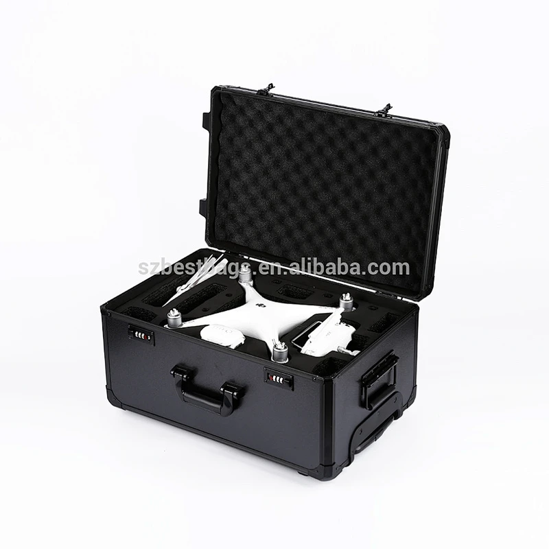 Phantom 4 Trolley Case Outdoor Portable Aluminum Protective Carrying Hardshell backpack