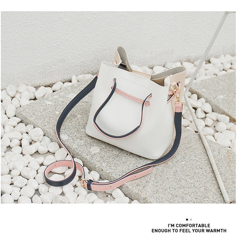 2019 Fresh Style Bucket Bag with Tassel PU Leather Crossbody Bag for Women