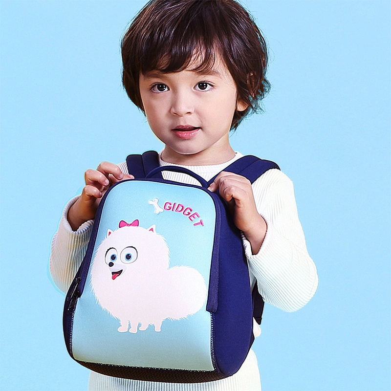 Kindergarten kids mini neoprene anime satchel schoolbags backpack school bag