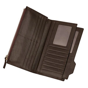 RFID Anti-theft Crazy Horse Leather Wallets Vintage Men's Simple Clutch Bags