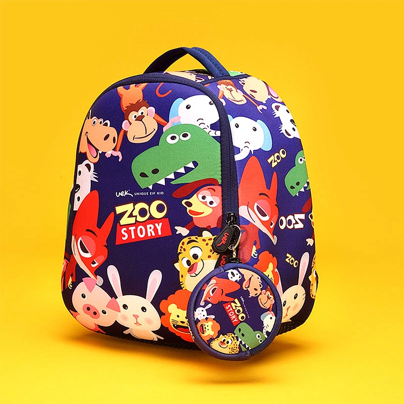 Cute cartoon schoolbags children kids zoo animal backpack school bags with animal
