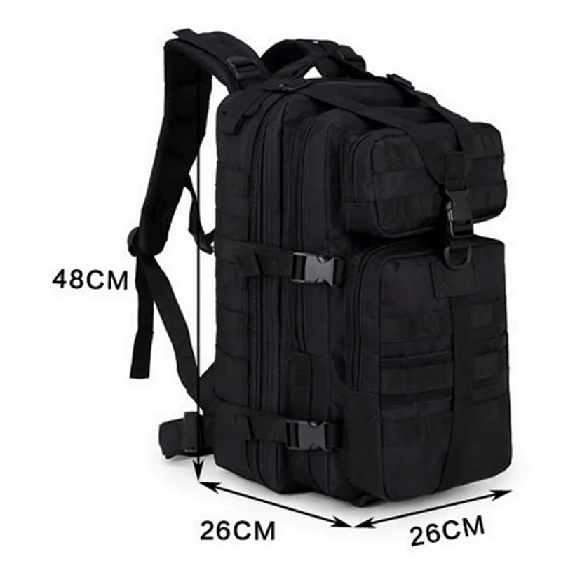 Custom big capacity waterproof travel hiking backpack double layper camouflage tactical backpack
