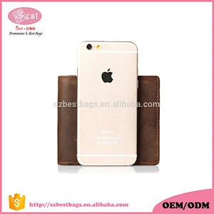 China wholesale custom made genuine leather wallet for men multi card leather wallet