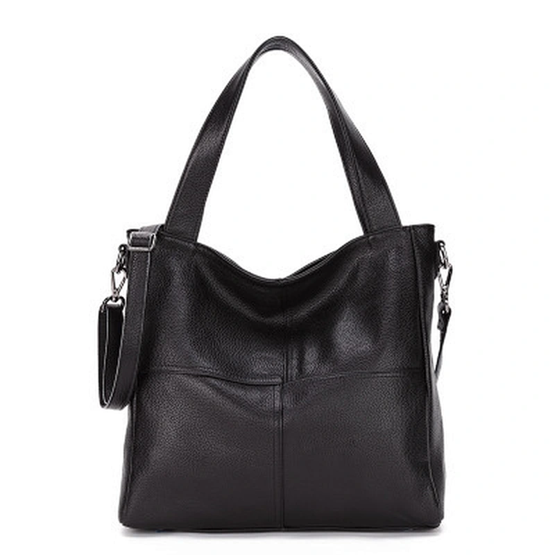 China Supplier Fashion Lady Handbag Genuine Leather Tote Bag For Women Ladies Travel Bag