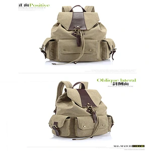 Amazon top sellers versatile large capacity leisure canvas backpack for college students for outdoor sports or school