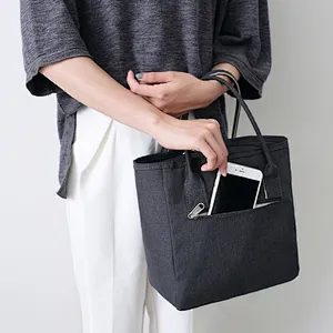 Wholesale travel luxury 600d polyester canvas shopping fitness food wine tote bag