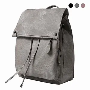 Factory Price High Quality Ladies Leather  Backpack With Handbag For School Student