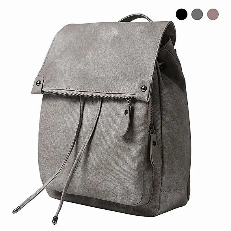 Factory Price High Quality Ladies Leather  Backpack With Handbag For School Student