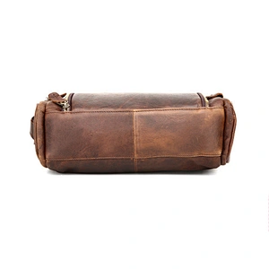 Fashion Crazy Horse Leather Briefcase Men's Shoulder Messenger Bags