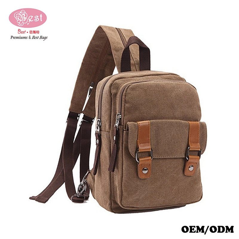 Small Cute School Daypack Vintage Casual Shoulder Bag Canvas Backpack