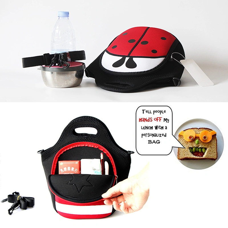 Insulated neoprene kids lunch bag picnic backpack for kids food