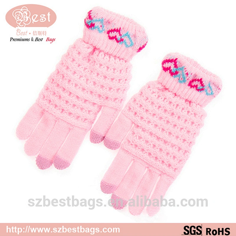 cheap winter children knit gloves,cashmere gloves for touch screen